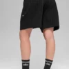Pantalones cortos de 7" con rayas finas - Rayas finas negras