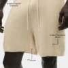 Pantalones cortos de algodón y cachemira Ever Soft de 7" - Beige arena