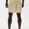 Pantalones cortos de algodón y cachemira Ever Soft de 7" - Beige arena