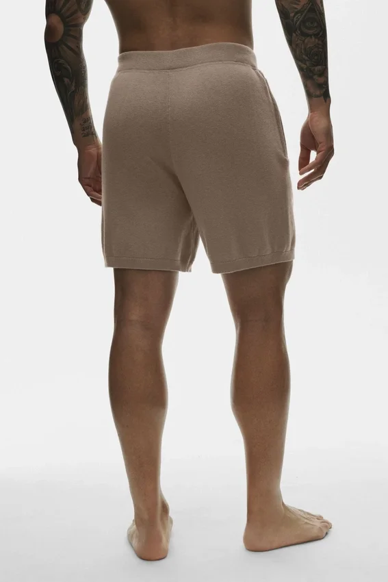 Pantalones cortos de algodón y cachemira Ever Soft de 7" - Gravel