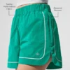 Pantalones cortos de atletismo Motivate - Verde abeto/Blanco
