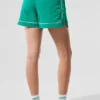 Pantalones cortos de atletismo Motivate - Verde abeto/Blanco