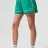 Pantalones cortos de atletismo Motivate - Verde abeto/Blanco