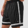 Pantalones cortos de baloncesto de malla Key de 7" - Negro