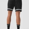 Pantalones cortos de baloncesto de malla Key de 7" - Negro