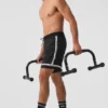 Pantalones cortos de baloncesto de malla Key de 7" - Negro