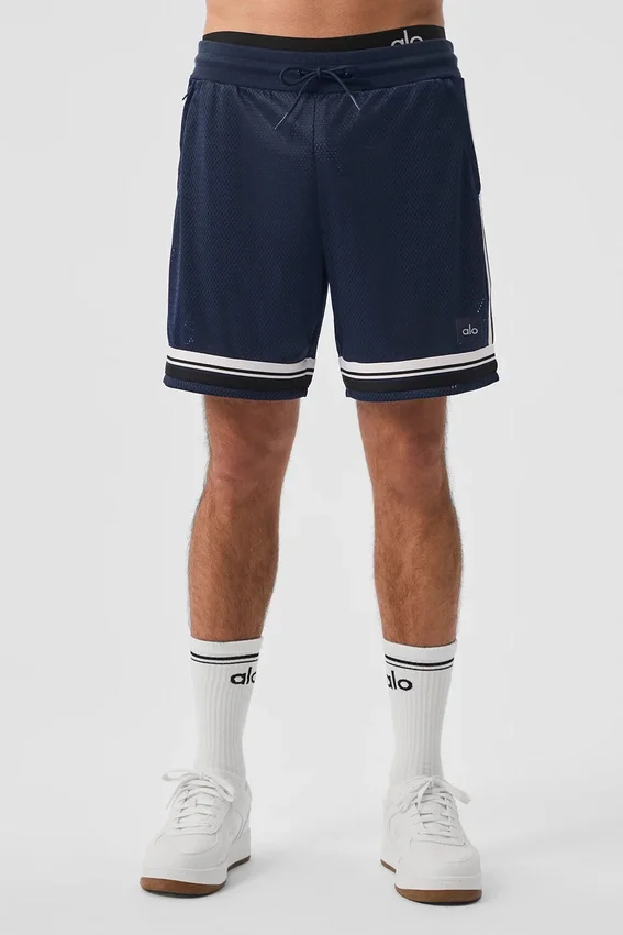 Pantalones cortos de baloncesto Key Mesh de 7" - Azul marino