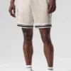 Pantalones cortos de baloncesto Key Mesh de 7" - Color hueso