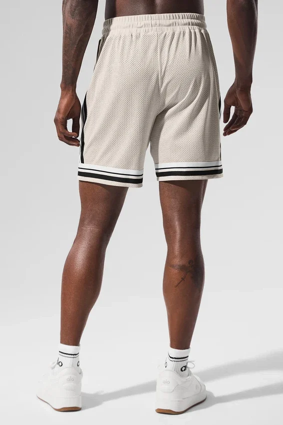 Pantalones cortos de baloncesto Key Mesh de 7" - Color hueso