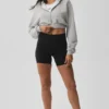Sudadera con capucha y cremallera Sweet Escape - Gris jaspeado deportivo