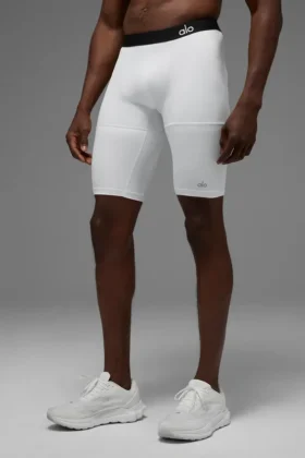 Pantalones cortos de compresión Flight de 9" - Blanco