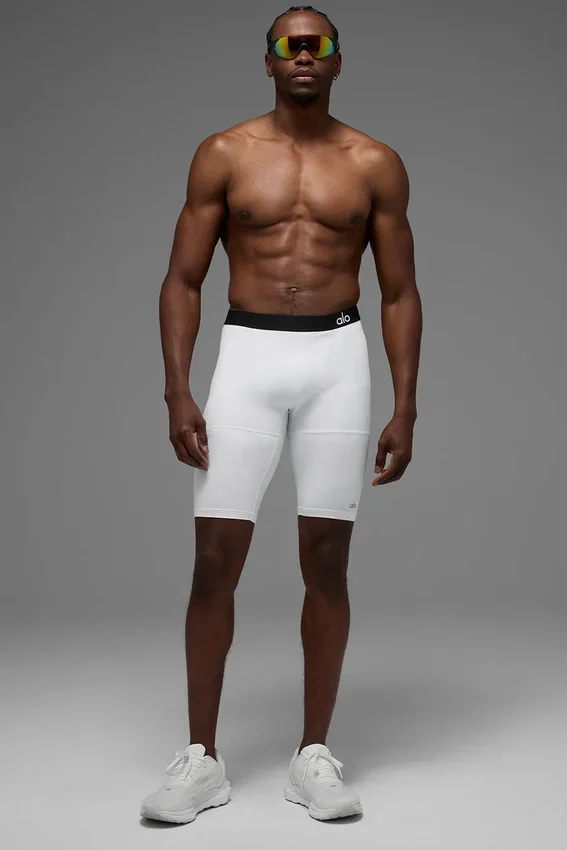Pantalones cortos de compresión Flight de 9" - Blanco