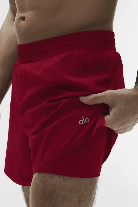 Pantalones cortos de correr Adapt de 5" - Granate