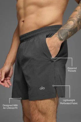 Pantalones cortos de correr Traction de 5″ – Antracita