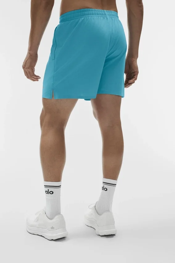 Pantalones cortos de correr Traction de 5" - Azul brisa