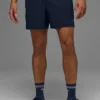Pantalones cortos de correr Traction de 5" - Azul marino