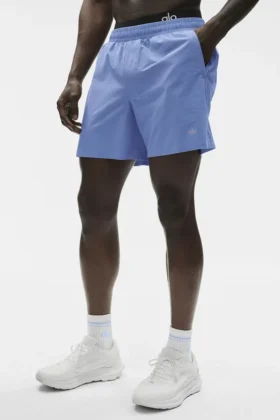 Pantalones cortos de correr Traction de 5" - Azul Provenza