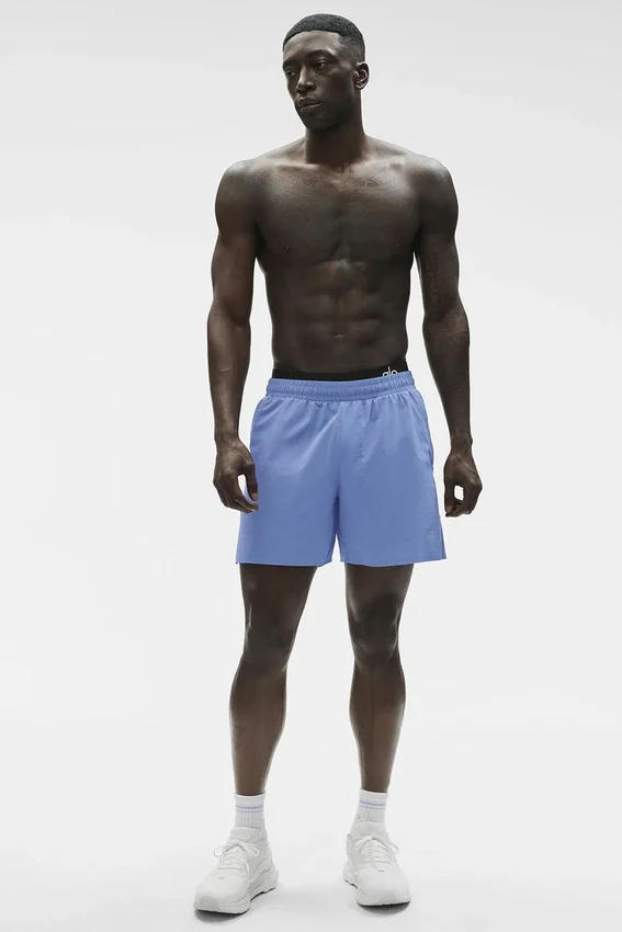 Pantalones cortos de correr Traction de 5" - Azul Provenza