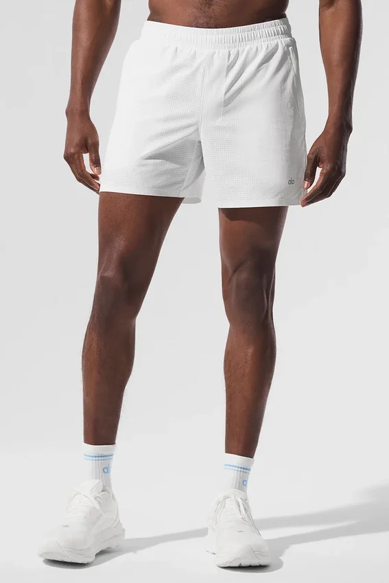Pantalones cortos de correr Traction de 5" - Blanco