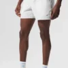 Pantalones cortos de correr Traction de 5" - Blanco