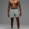Pantalones cortos de correr Traction de 5" - Gris Lunar
