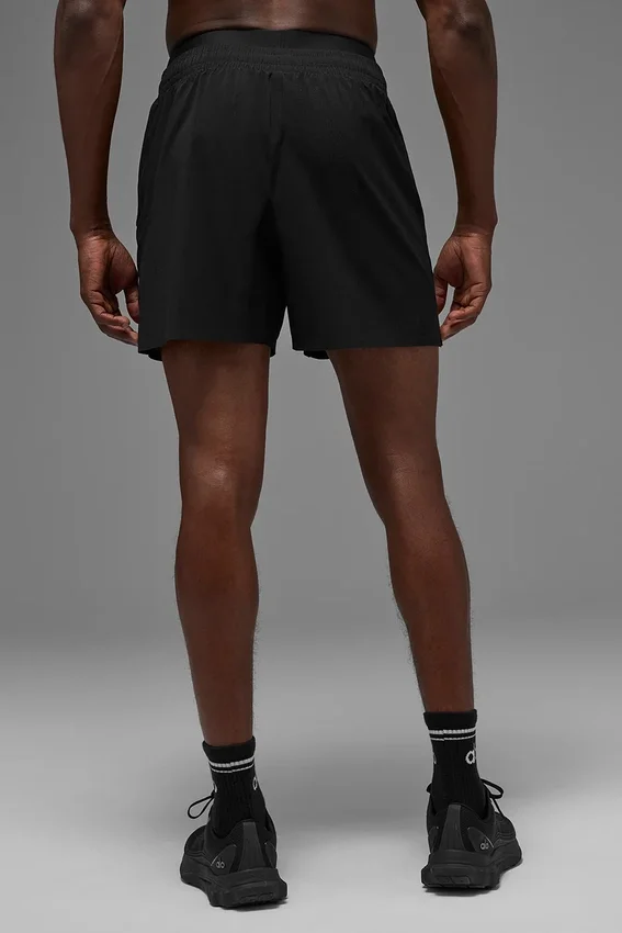 Pantalones cortos de correr Traction de 5" - Negro