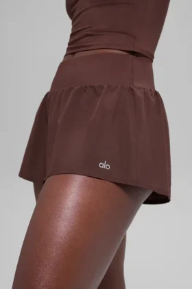 Pantalones cortos de correr Victory – Brownstone