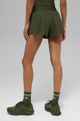 Pantalones cortos de correr Victory – Verde oliva
