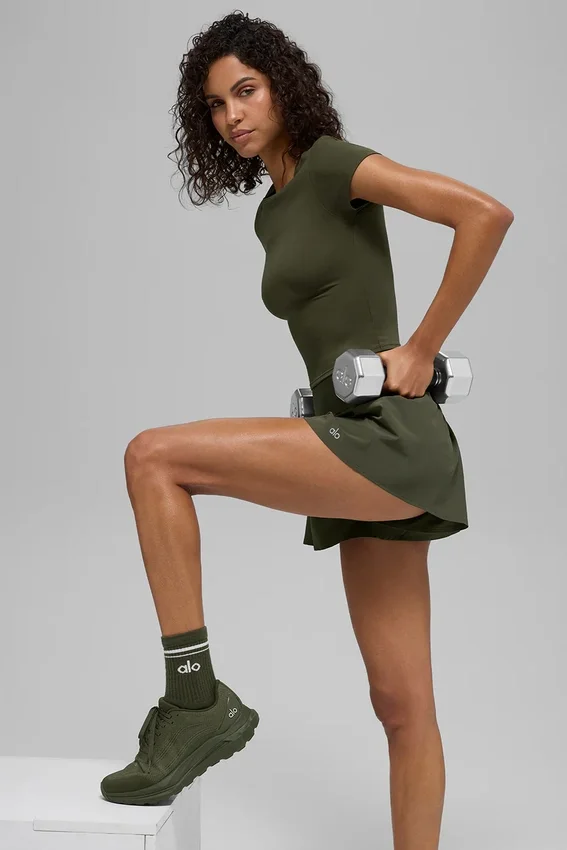 Pantalones cortos de correr Victory - Verde oliva