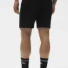 Pantalones cortos de descanso Waffle de 7" - Negro