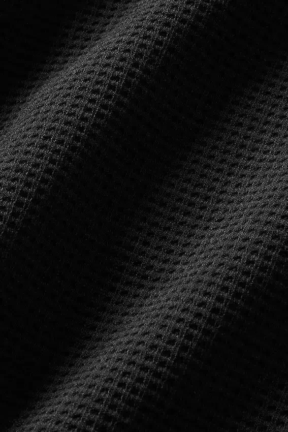 Pantalones cortos de descanso Waffle de 7" - Negro