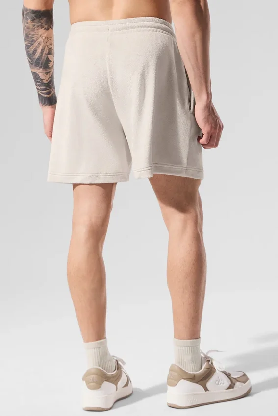 Pantalones cortos de felpa Coastal de 7" - Color hueso