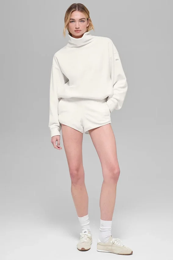 Pantalones cortos de forro polar Retreat - Marfil