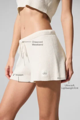 Pantalones cortos de jersé Supernatural – Marfil