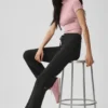 Pantalones cortos de manga corta con cuello alto sin costuras de punto Pointelle - Rosa vintage