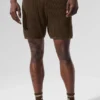 Pantalones cortos de punto abierto - Espresso