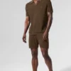 Pantalones cortos de punto abierto - Espresso