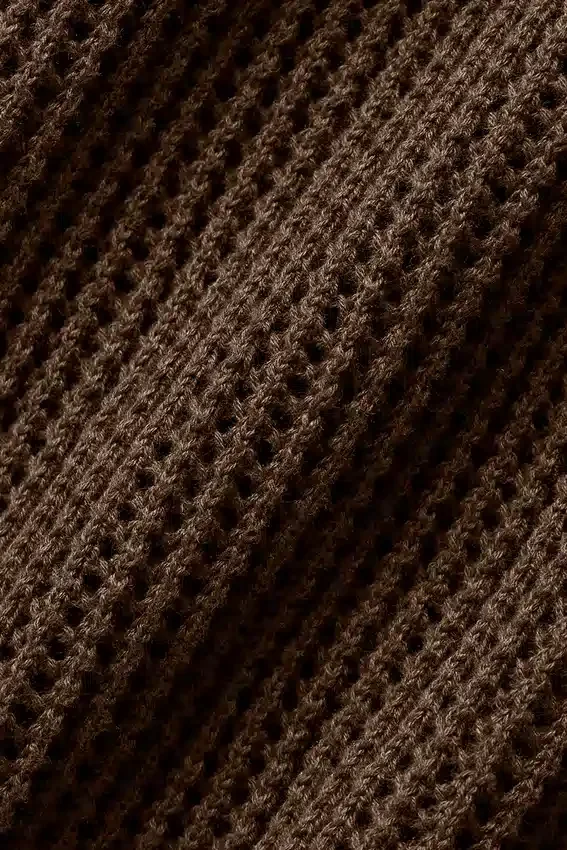 Pantalones cortos de punto abierto - Espresso