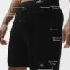 Pantalones cortos de punto Coastline de 7" - Negro