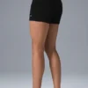 Pantalones cortos de punto High-Waist - Negro
