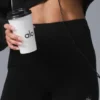 Pantalones cortos de punto High-Waist - Negro
