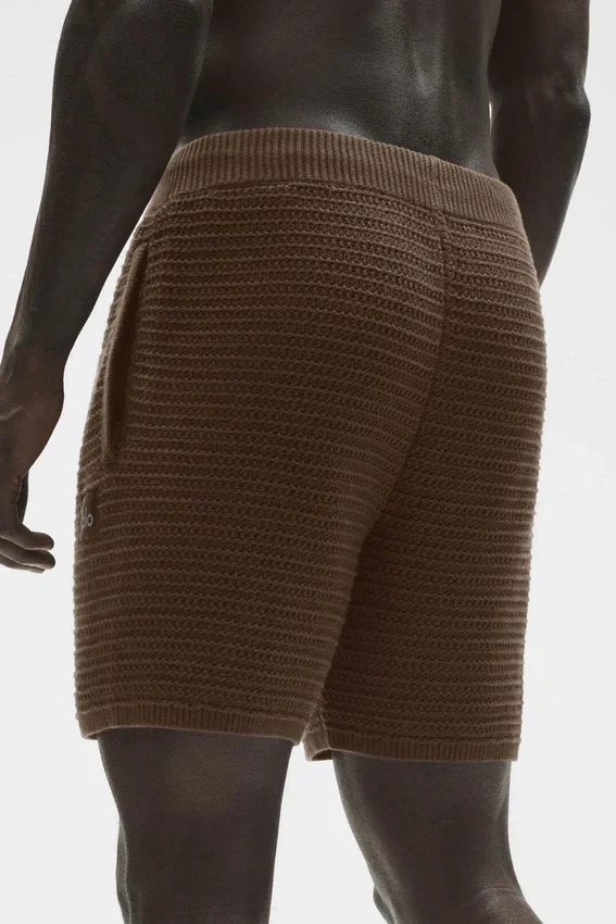 Pantalones cortos de punto recto de 5" - Espresso