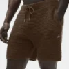 Pantalones cortos de punto recto de 5" - Espresso