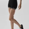 Pantalones cortos de punto Tennis Club Sweater Knit — Negro/Marfil