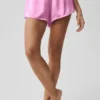 Pantalones cortos de seda Luminous - Rosa corazón de caramelo