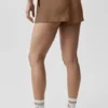 Pantalones cortos de talle medio Golden Hour semitransparentes - Marrón bronceado