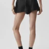 Pantalones cortos de talle medio Golden Hour semitransparentes - Negro