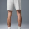 Pantalones cortos deportivos Conquer React de 7" - Gris jaspeado deportivo