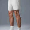Pantalones cortos deportivos Conquer React de 7" - Gris jaspeado deportivo