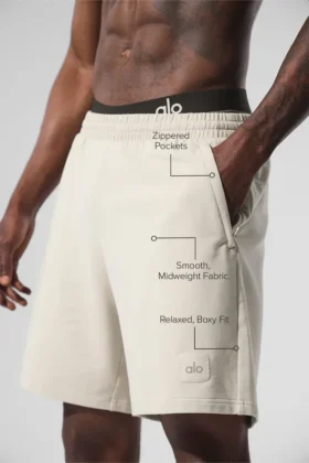 Pantalones cortos Double Take de 7″ – Color hueso